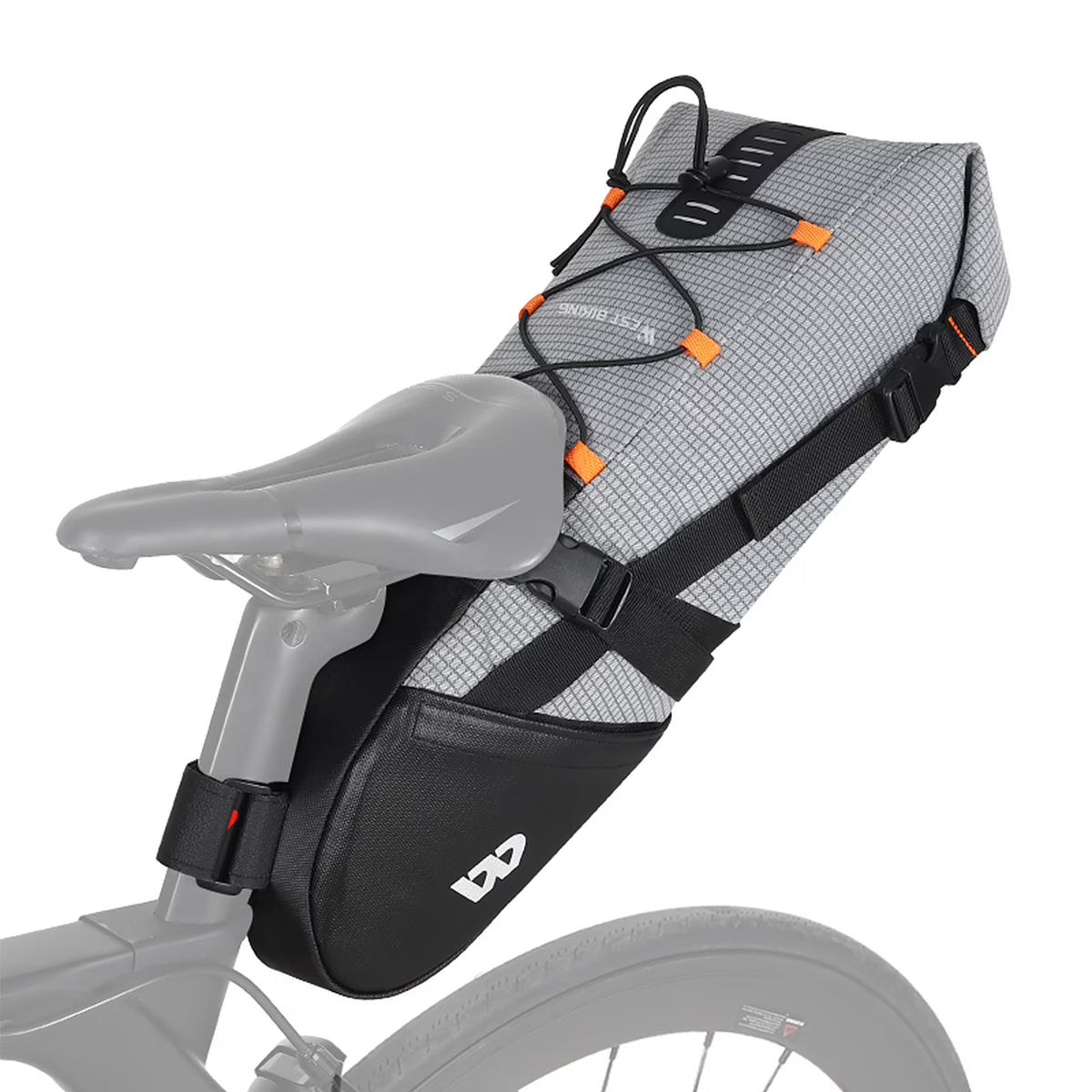 Waterproof Bike Saddle Bag 10L Tail Bag Pannier E411229