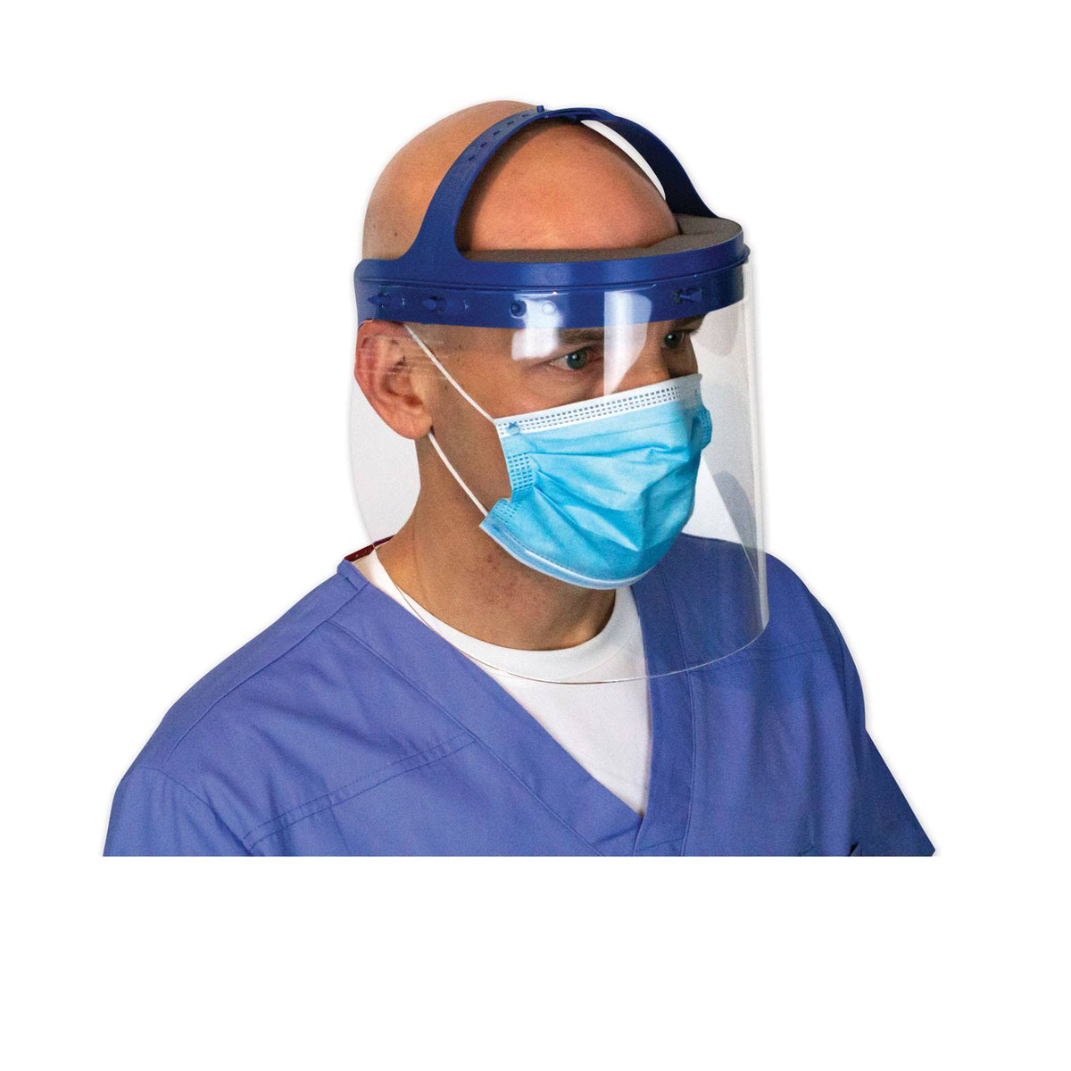 Fully Assembled Full Length Face Shield with Head GEAR S65469