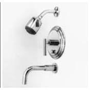 Balanced Pressure Tub and Shower Trim Set Satin Brass G975565