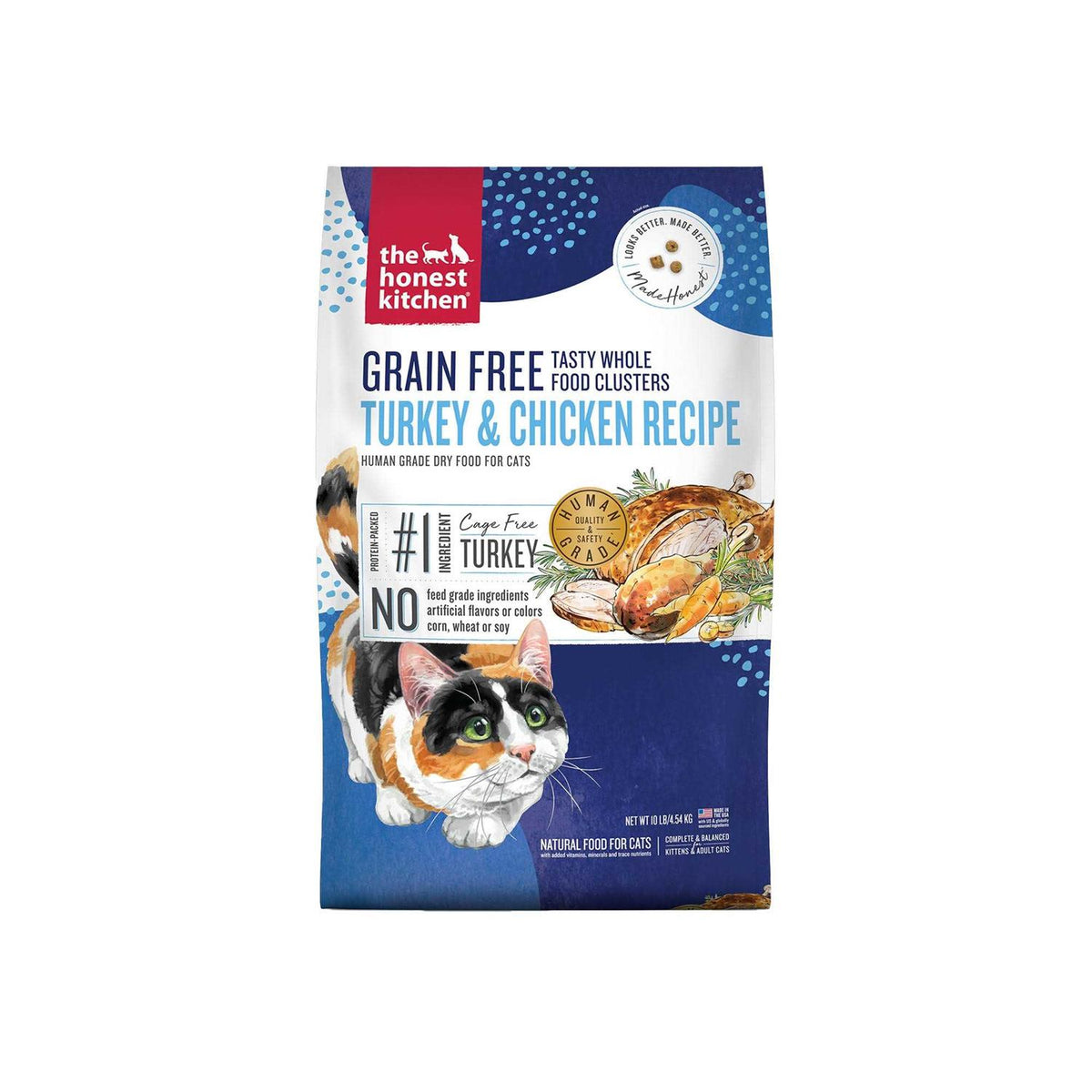 Grain-Free Turkey Chicken Dry Cat Food U803920