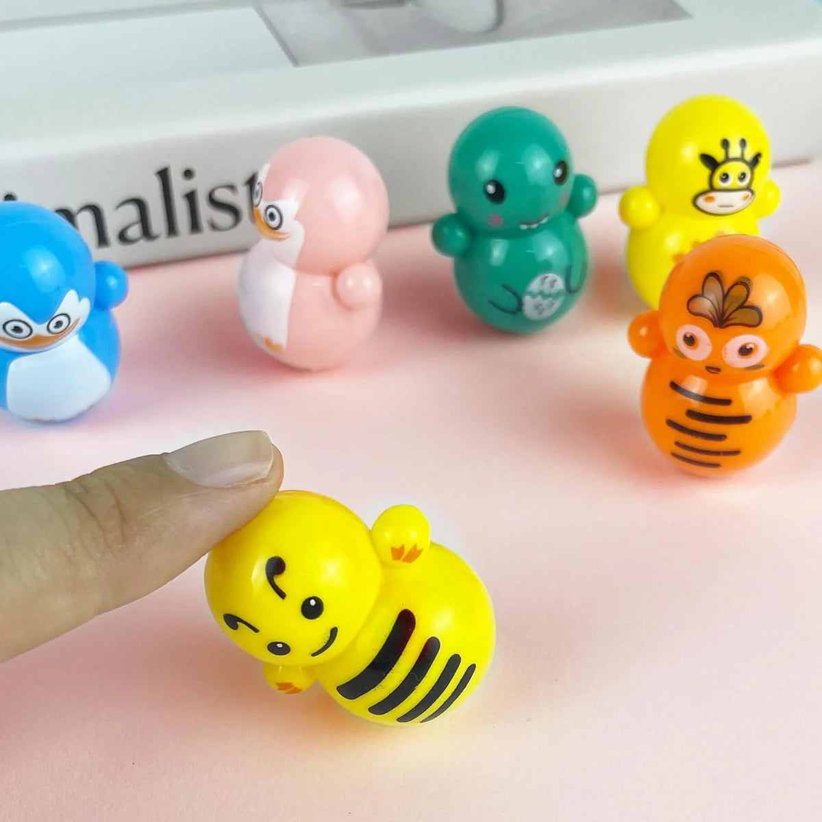 70PCS Mini Animal Tumbler Toys Bulk Set K721