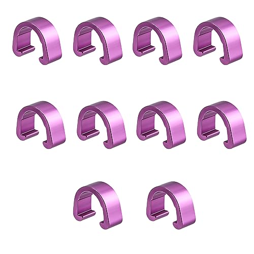 10 Pcs Aluminum Alloy Bike Cable C-clips Brake Derailleur Shifts Cable Clip C11039