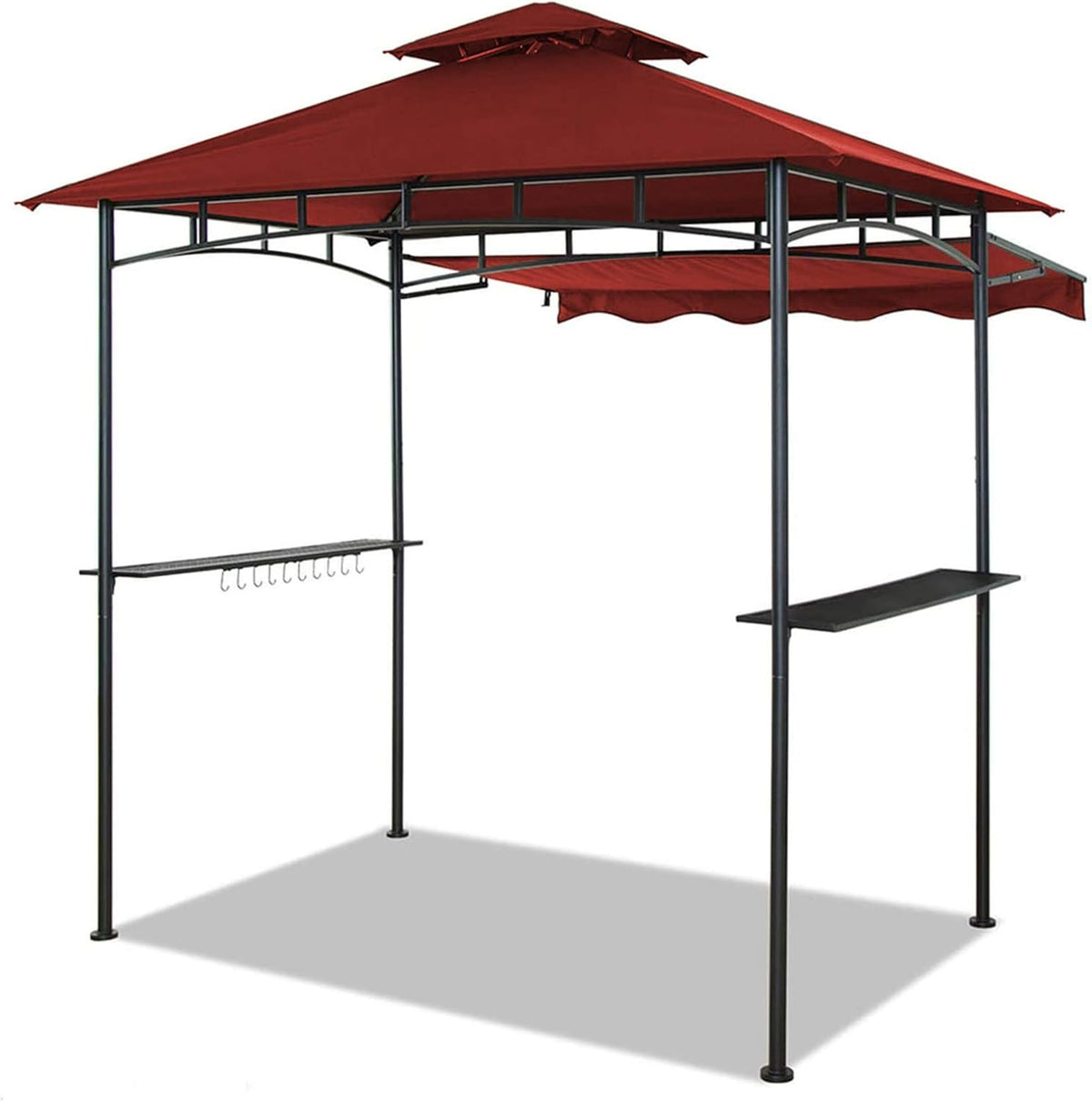 Brown Double Tiered Grill Gazebo J8993