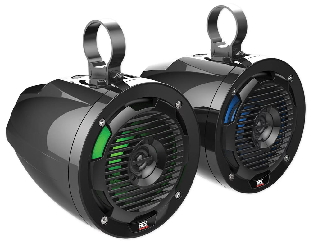 6.5" 200w Tower LED Speakers with Bluetooth Receiver E5697