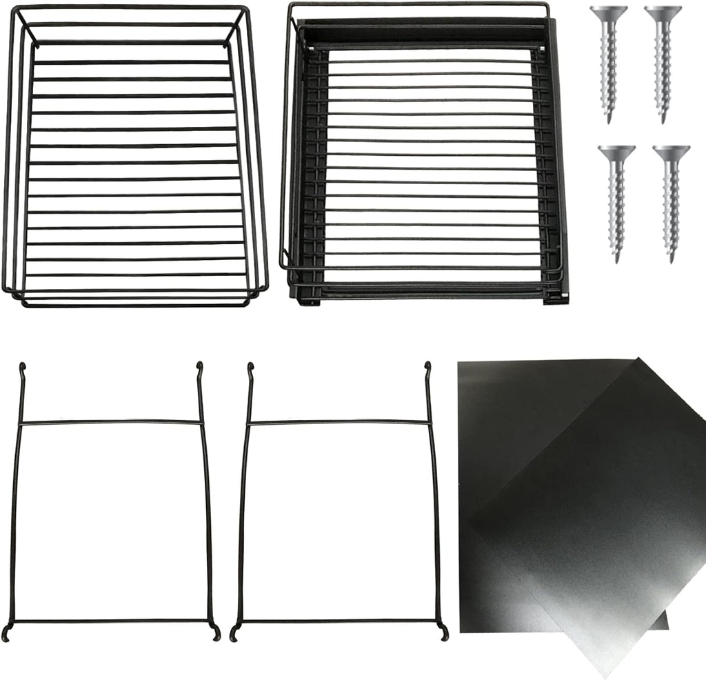 Pull Out Cabinet Organizer, 2-Tier Carbon Steel O6196