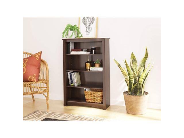 Espresso 4-Shelf Bookcase Y726
