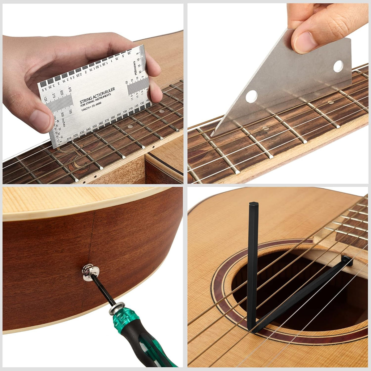 65 Pieces Guitar Repairing Maintenance Tool Kit E50958