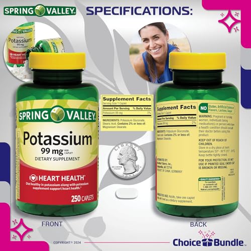 Potassium 99 mg Caplets 250 CT 2 pk E769177