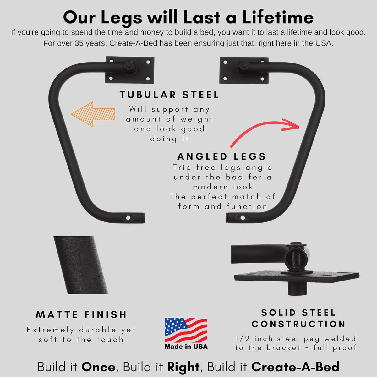 Adjustable Full Size Murphy Bed Kit H911