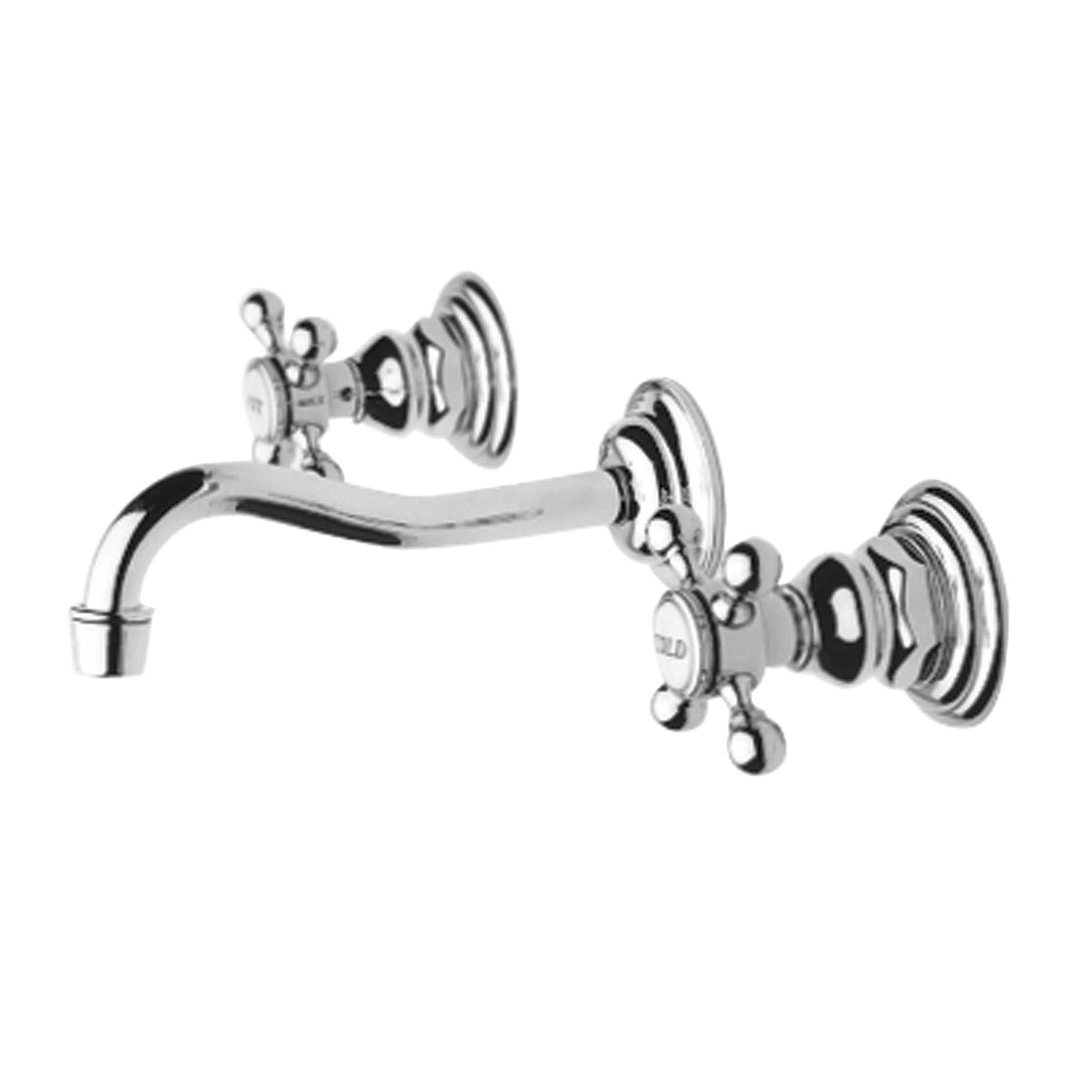 White Wall Mount Lavatory Faucet S546514