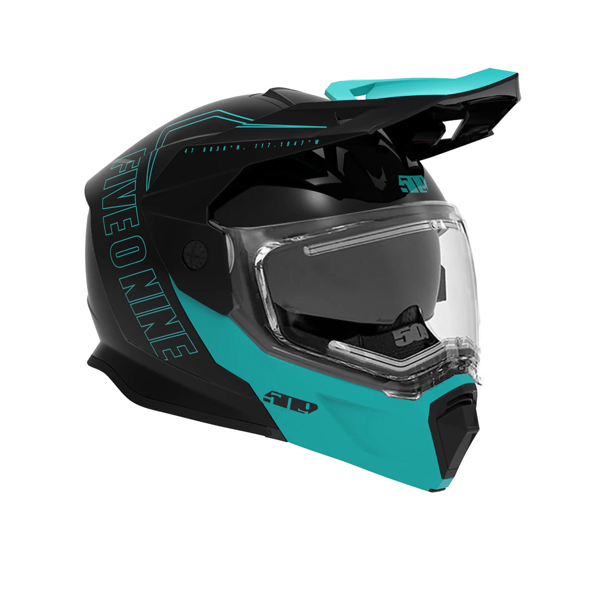Modular Snowmobile Helmet Heated Shield - Emerald - Large C861525
