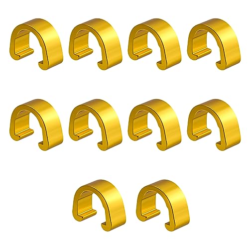 10 Pcs Aluminum Alloy Bike Cable C-clips Brake Derailleur Shifts Cable Clip C11039