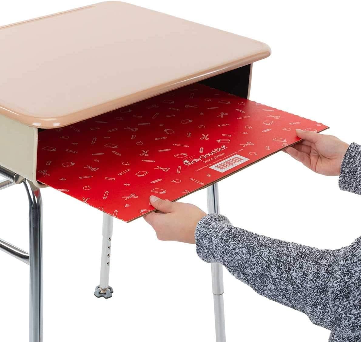 Set of 12 Large Privacy Shields for Student Desks W4254