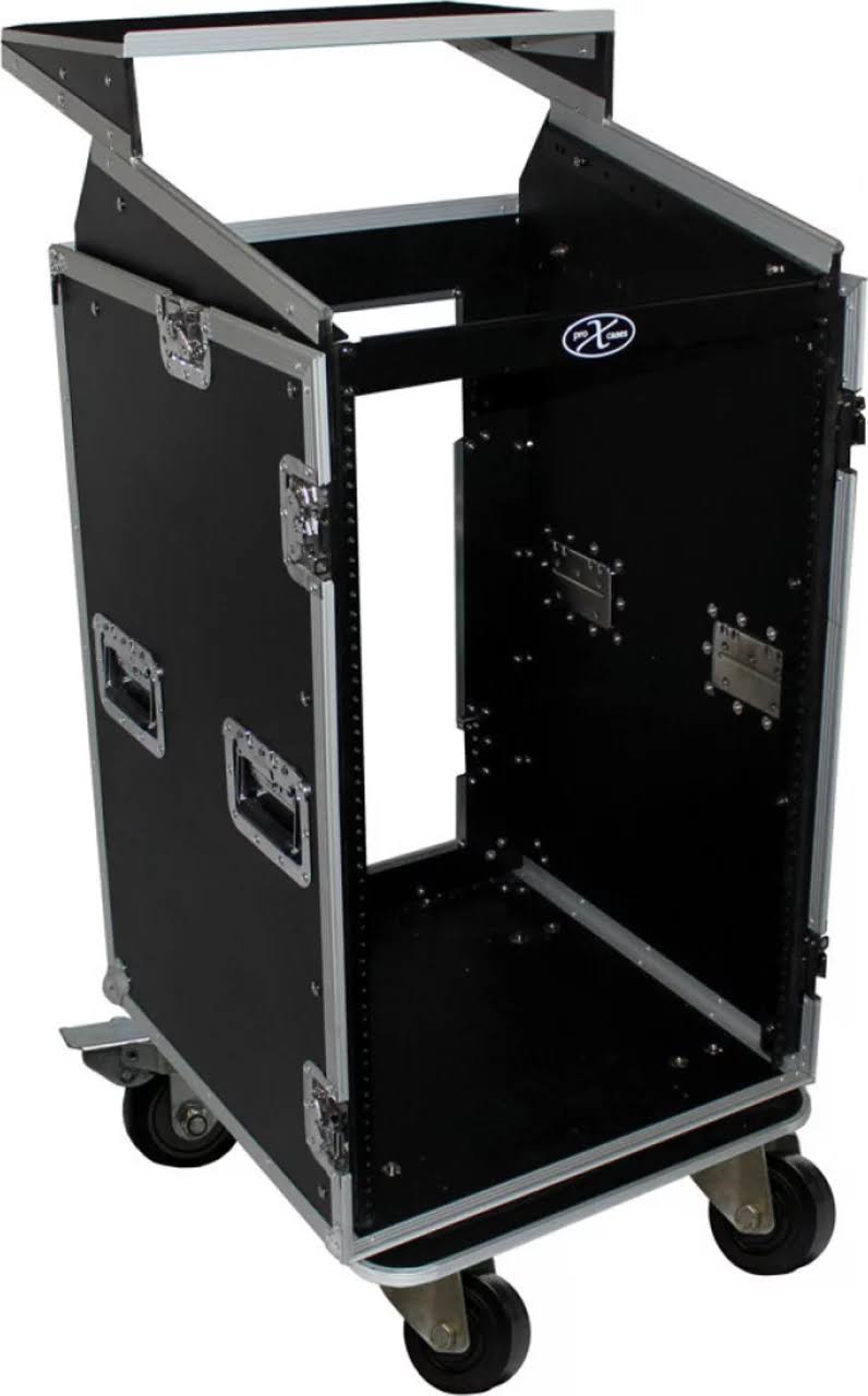 18U Rack x 10U Top Mixer DJ Combo Flight Case C3108