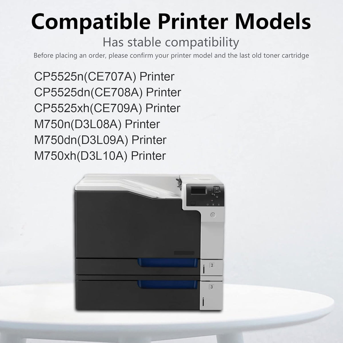 Remanufactured 650A Toner Cartridge for HP CP5525dn M750dn Printer E2832