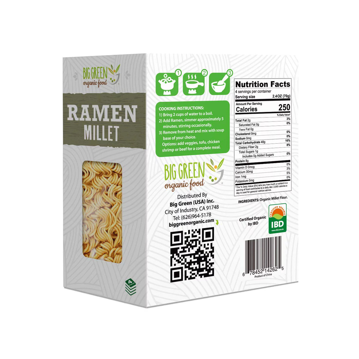 Organic Millet Ramen 9.8 oz 6 Packs M850
