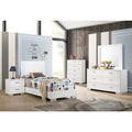 5-Piece Faux Leather Twin Bedroom Set U64972