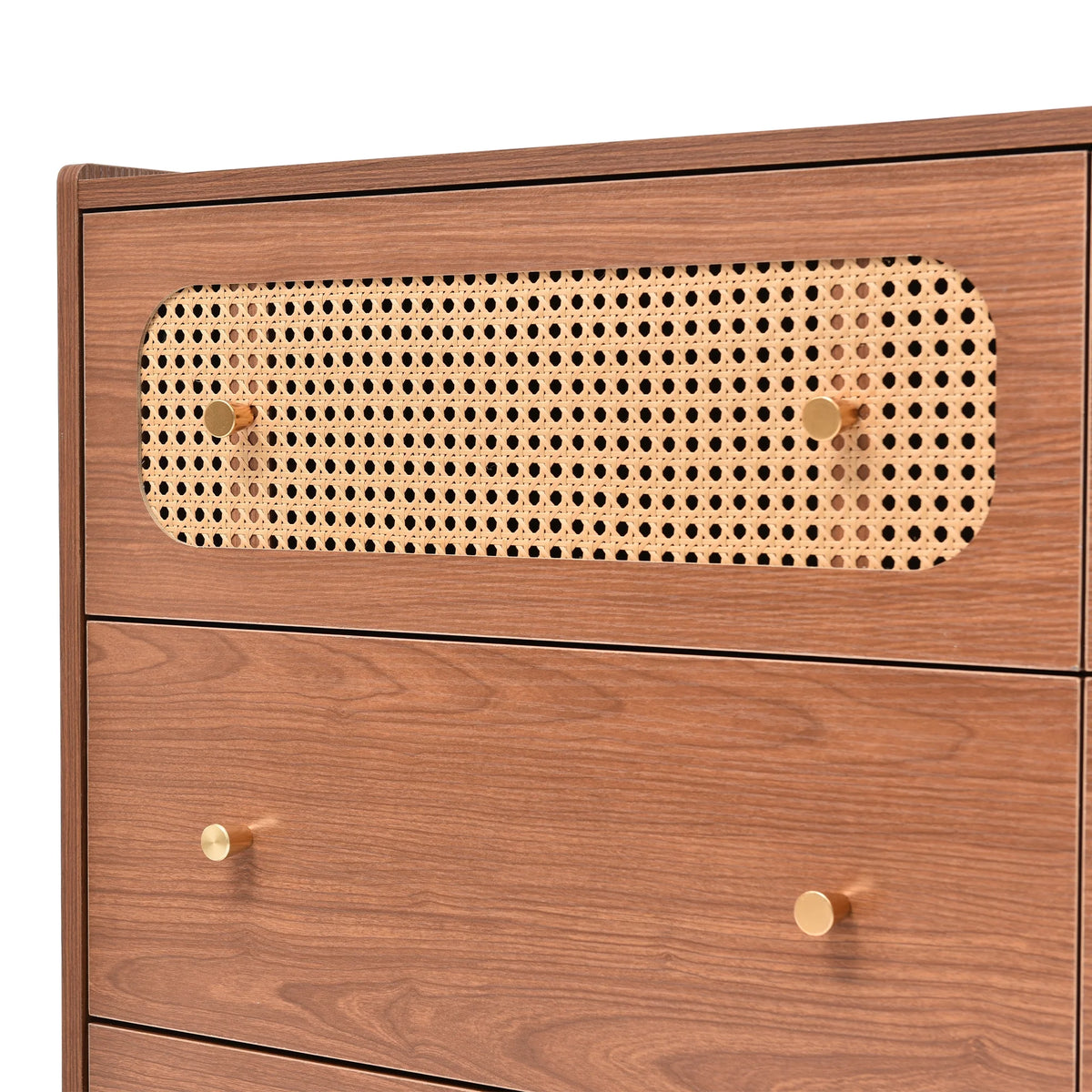 6 Drawer Rattan Dresser M239