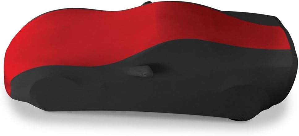 Blue/Black Stretch Satin Indoor Car Cover C484895