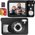 4K 48MP Digital Camera with Webcam, 16X Digital Zoom, Pack of 2 A14378