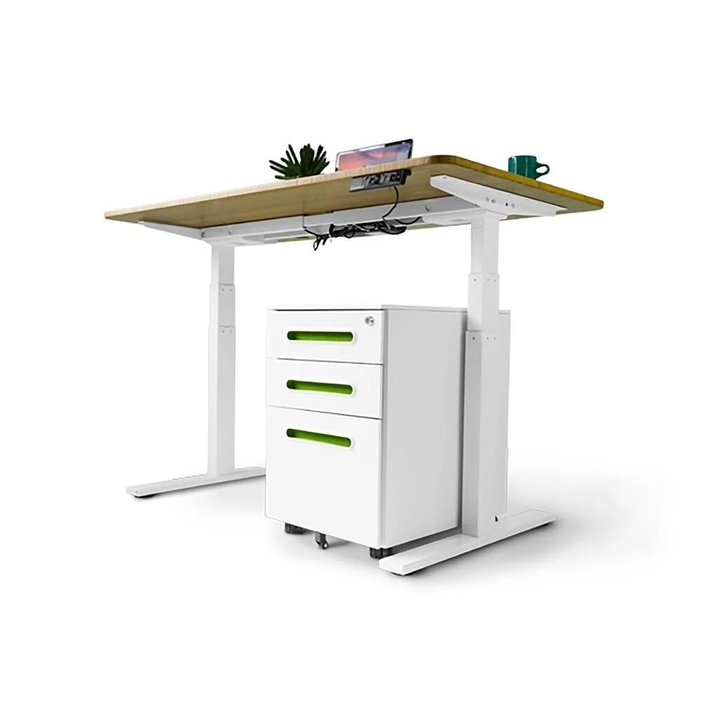 Green Steel Office Desk Cabinet R48175