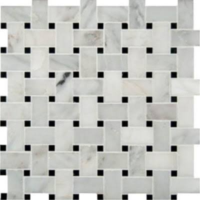 Marble Mosaics Basketweave Honed Tile & Stone E20415