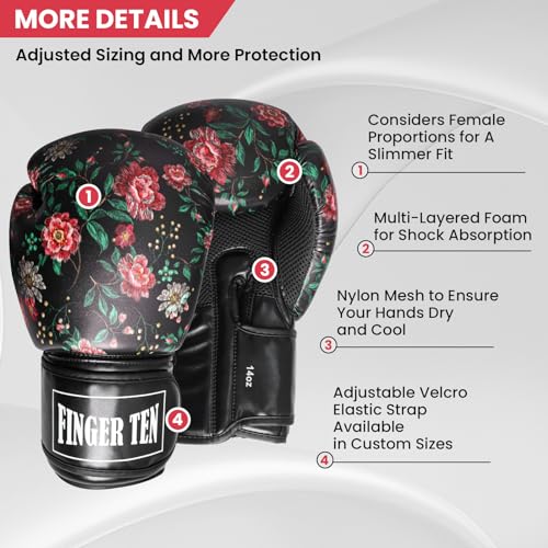 Black Leather Boxing Gloves B93332