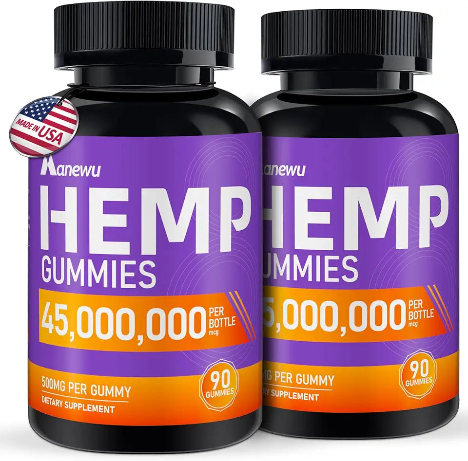 Hemp Gummies Vegan Non-GMO 2Pack C890954