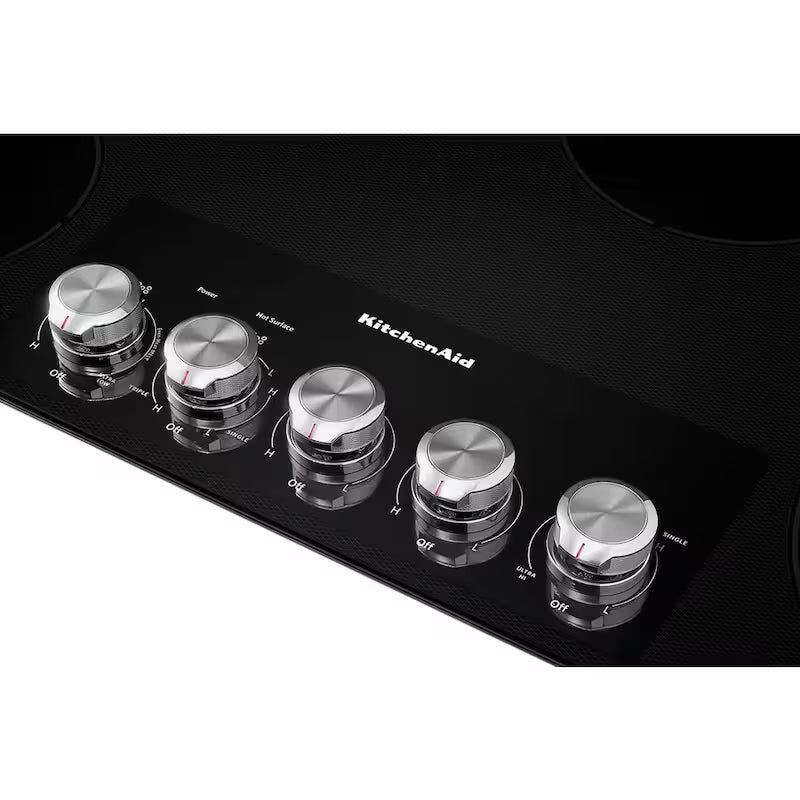 Black 5 Elements Electric Cooktop with Knob Controls G5523