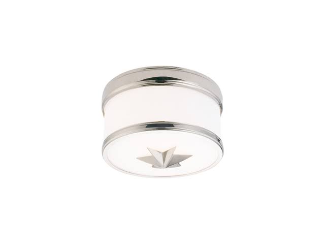 1 Light Polished Nickel Flush Mount G591