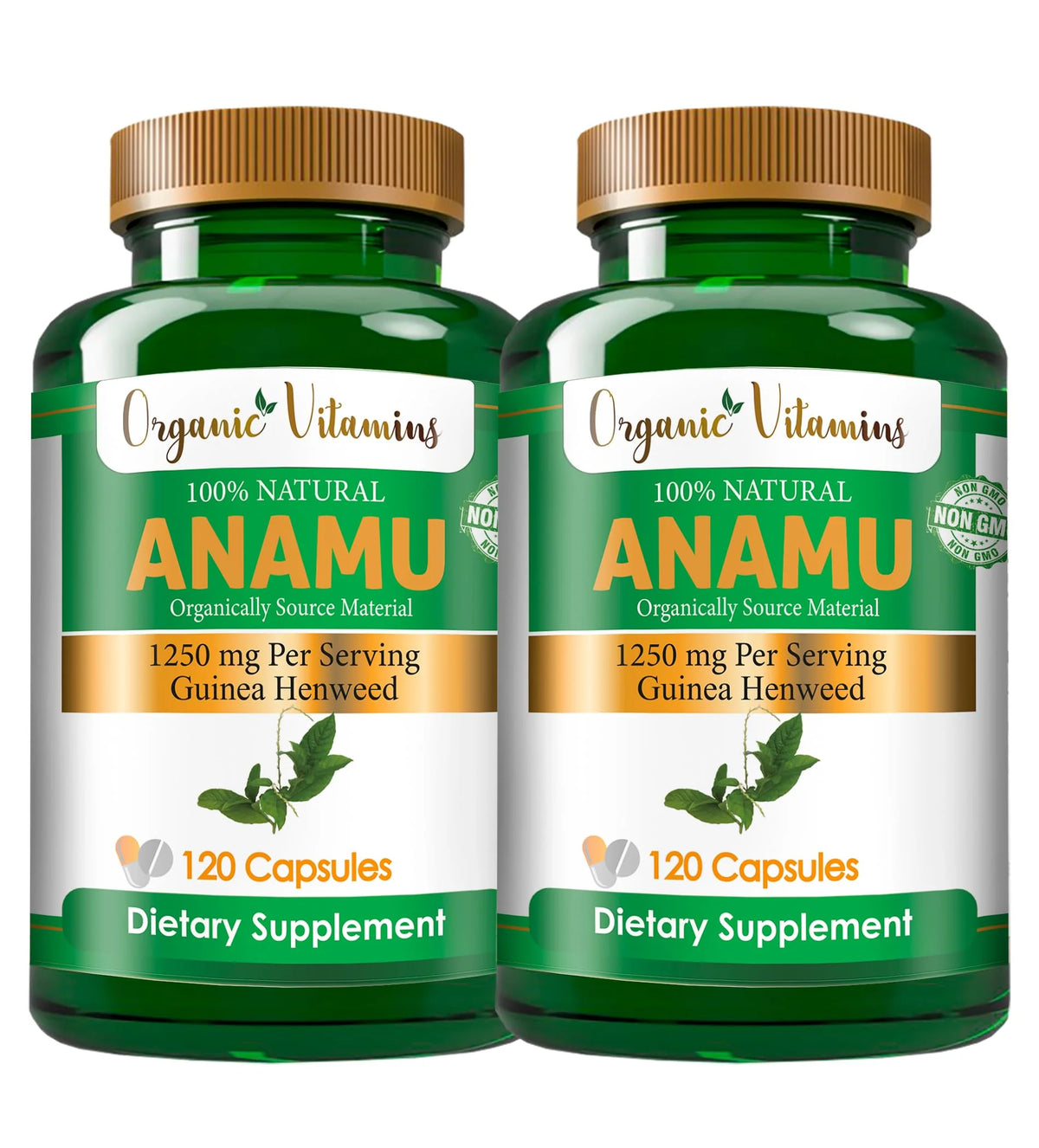 Anamu 1250mg Organic 240 Capsules T88824