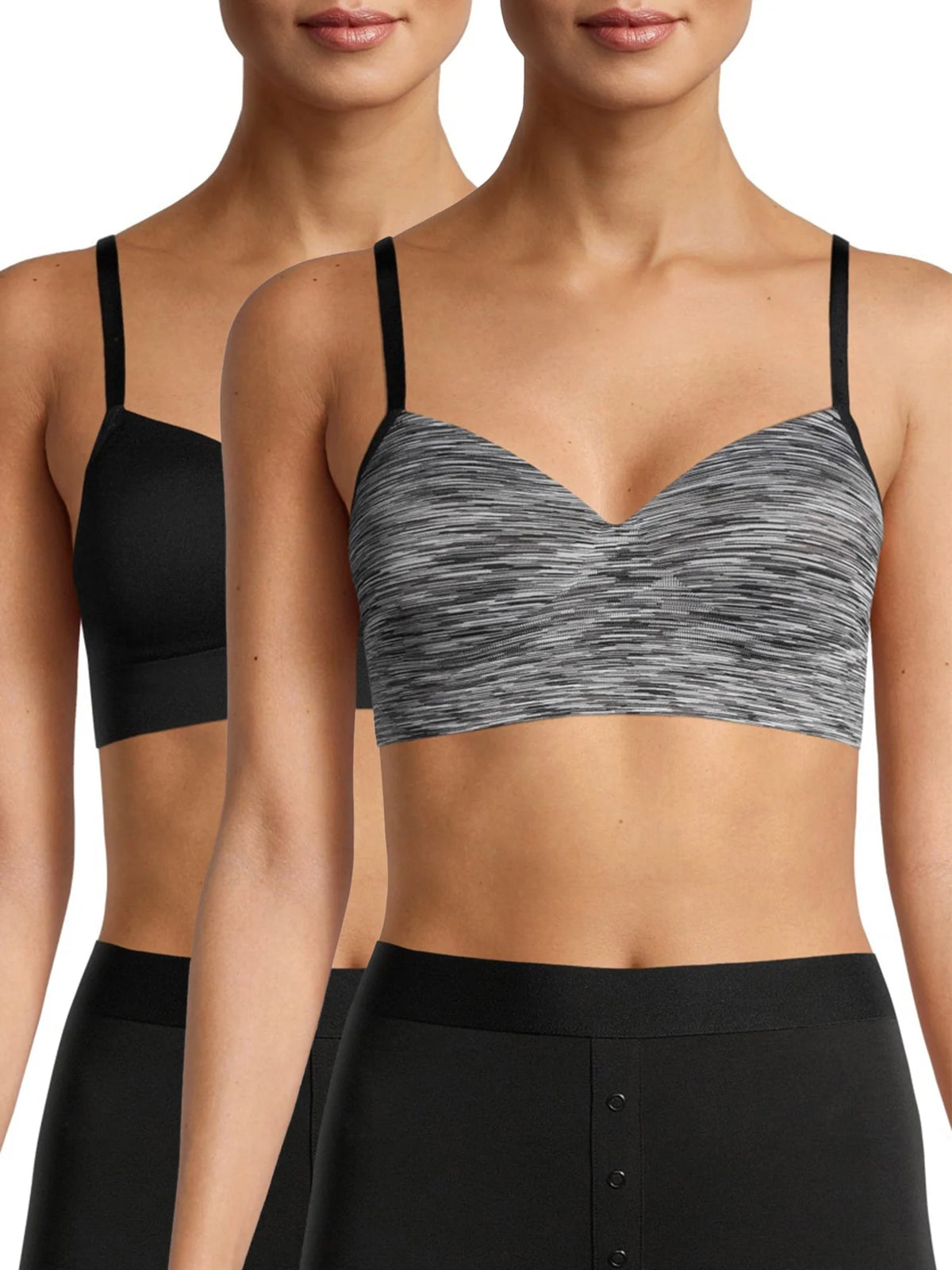 Seamless Comfy Bra, 2-Pack E867667