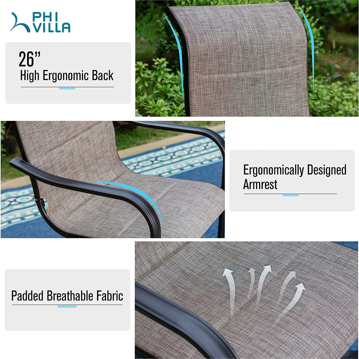 7 Pcs Outdoor Dining Table and Chairs M7343