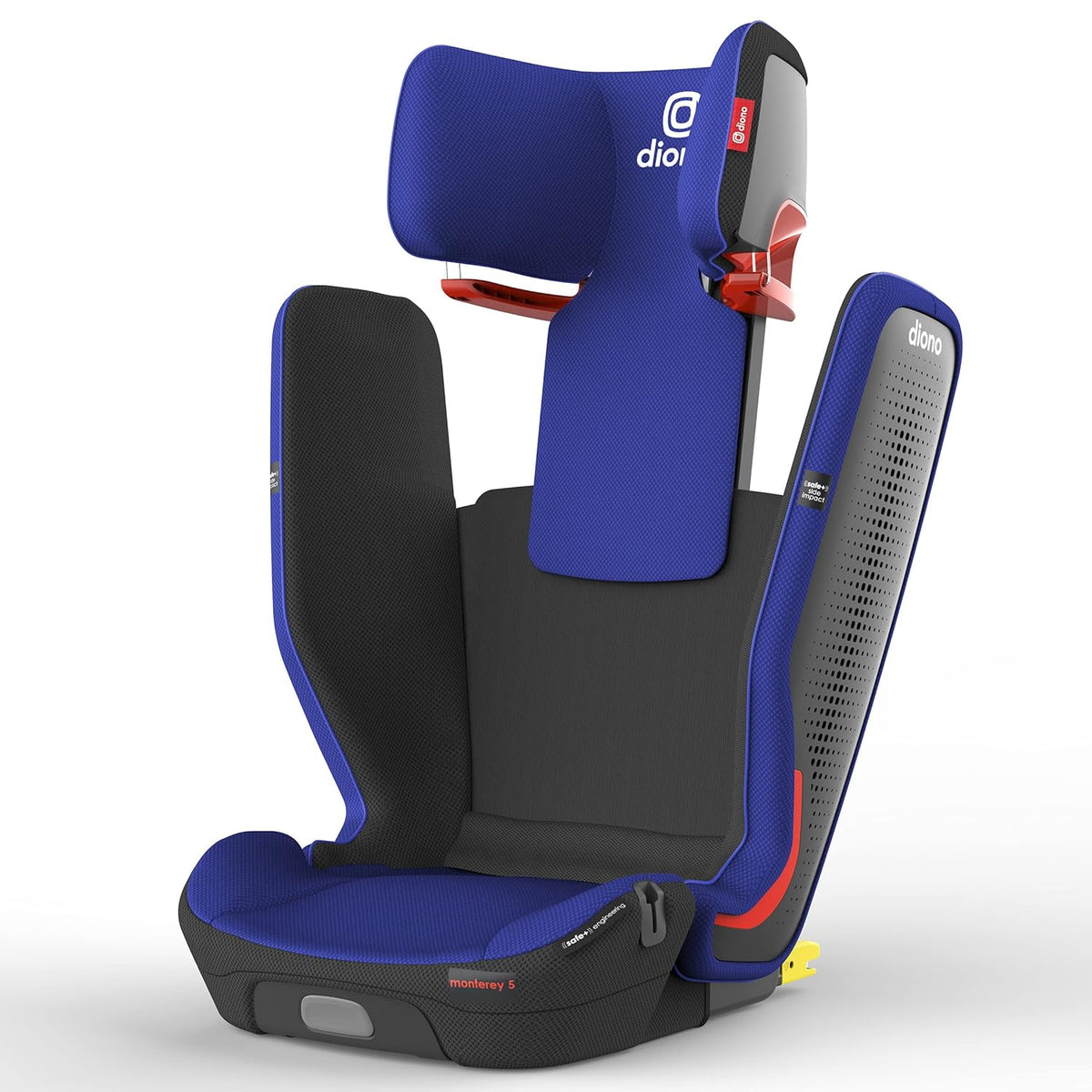 High Back Booster Car Seat with Expandable Height and Width, Compact Fold, Purple Plum D174