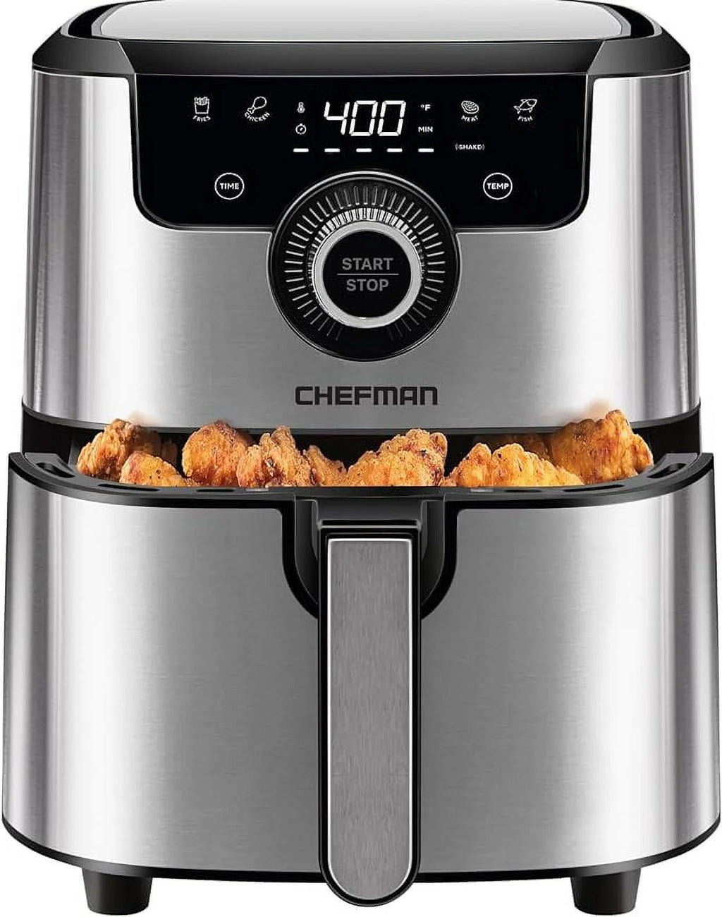 Open Box CHEFMAN Air Fryer 4.5 Qt SILVER S902