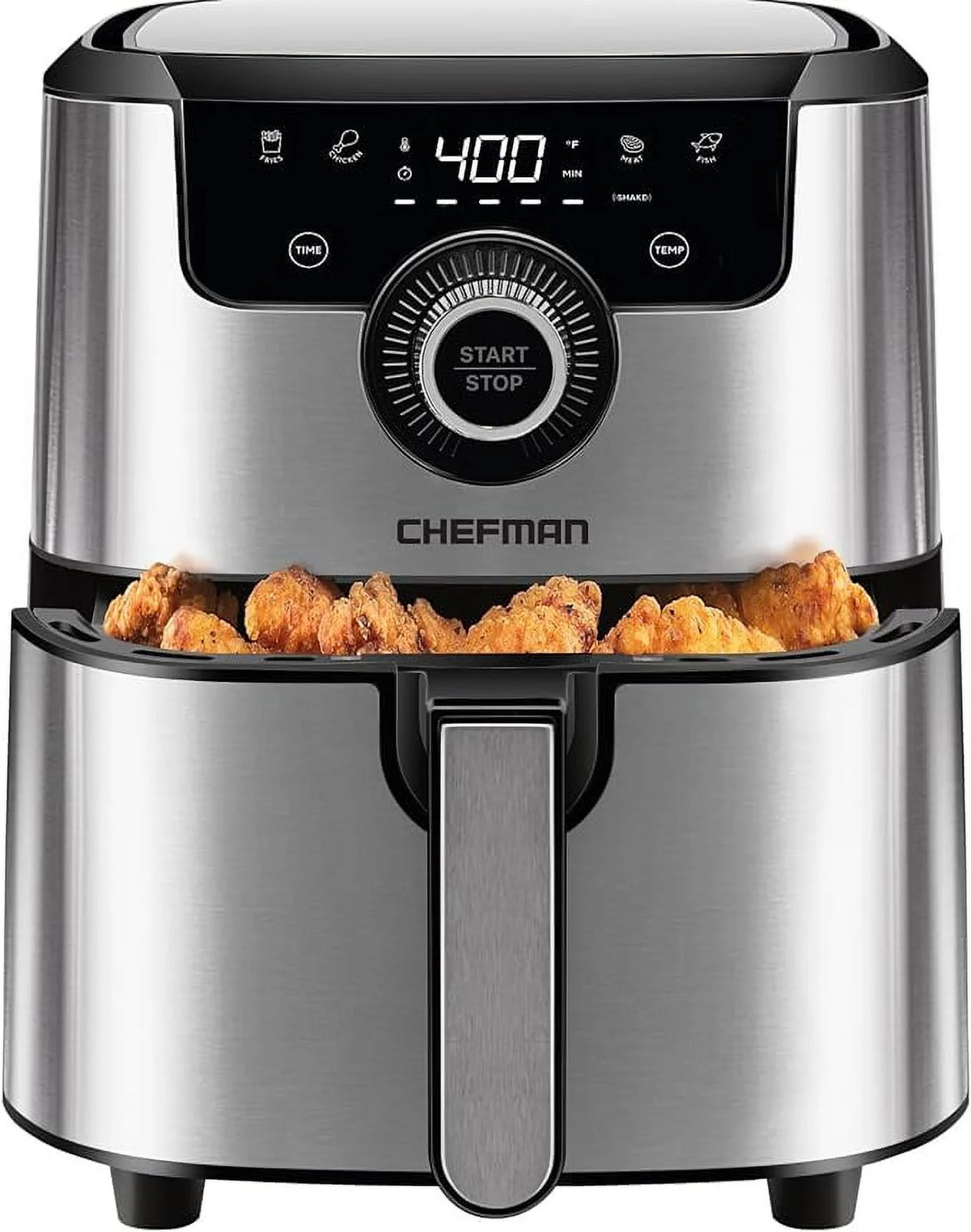 Open Box CHEFMAN Air Fryer 4.5 Qt SILVER S902