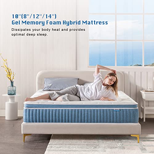 Queen 12 Inch Hybrid Gel Memory Foam Mattress Q654788