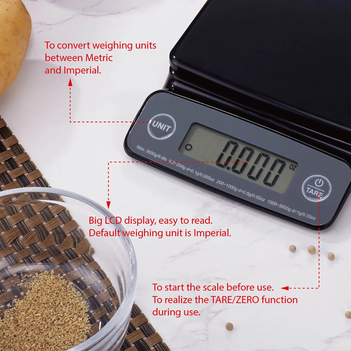 Digital Kitchen Scale A80301