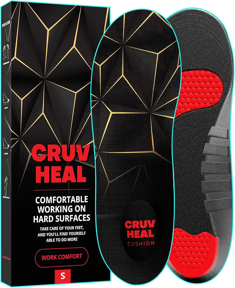 Black Low Arch Cushioning Work Boot Insoles H706174