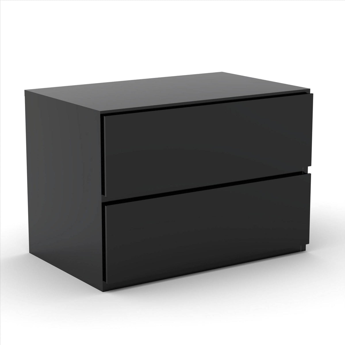 3 Piece Queen Size Bedroom Set, Natural Maple & Black Y79542