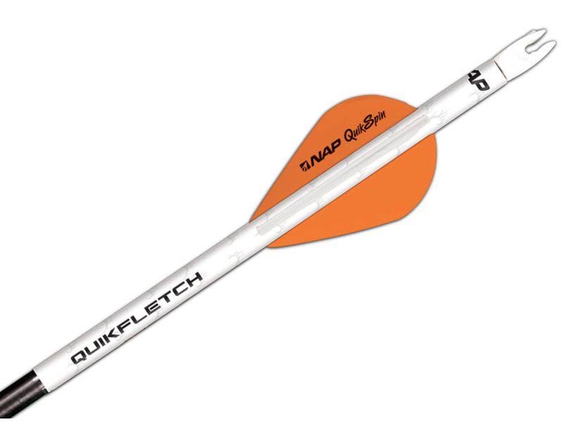 100 Pack White Orange Archery Vanes A482