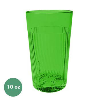 10 oz. Green Polycarbonate Tumbler Pack of 6 Q7954