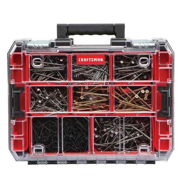10-Compartment Plastic Small Parts Organizer C1812