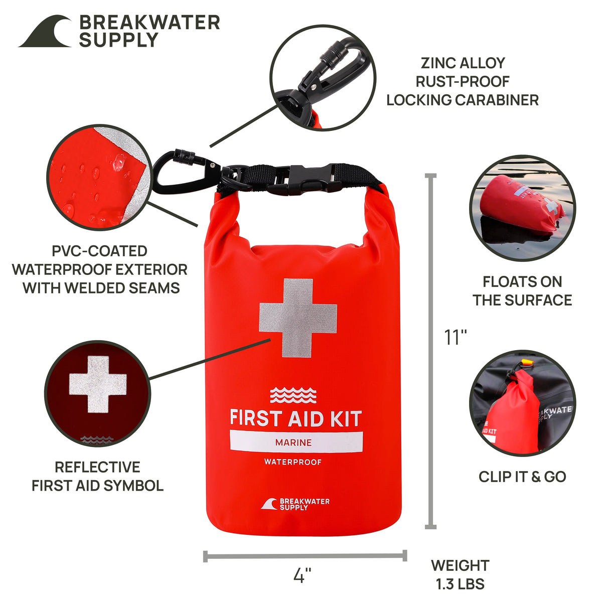 Waterproof 100 Piece First Aid Kit E81135
