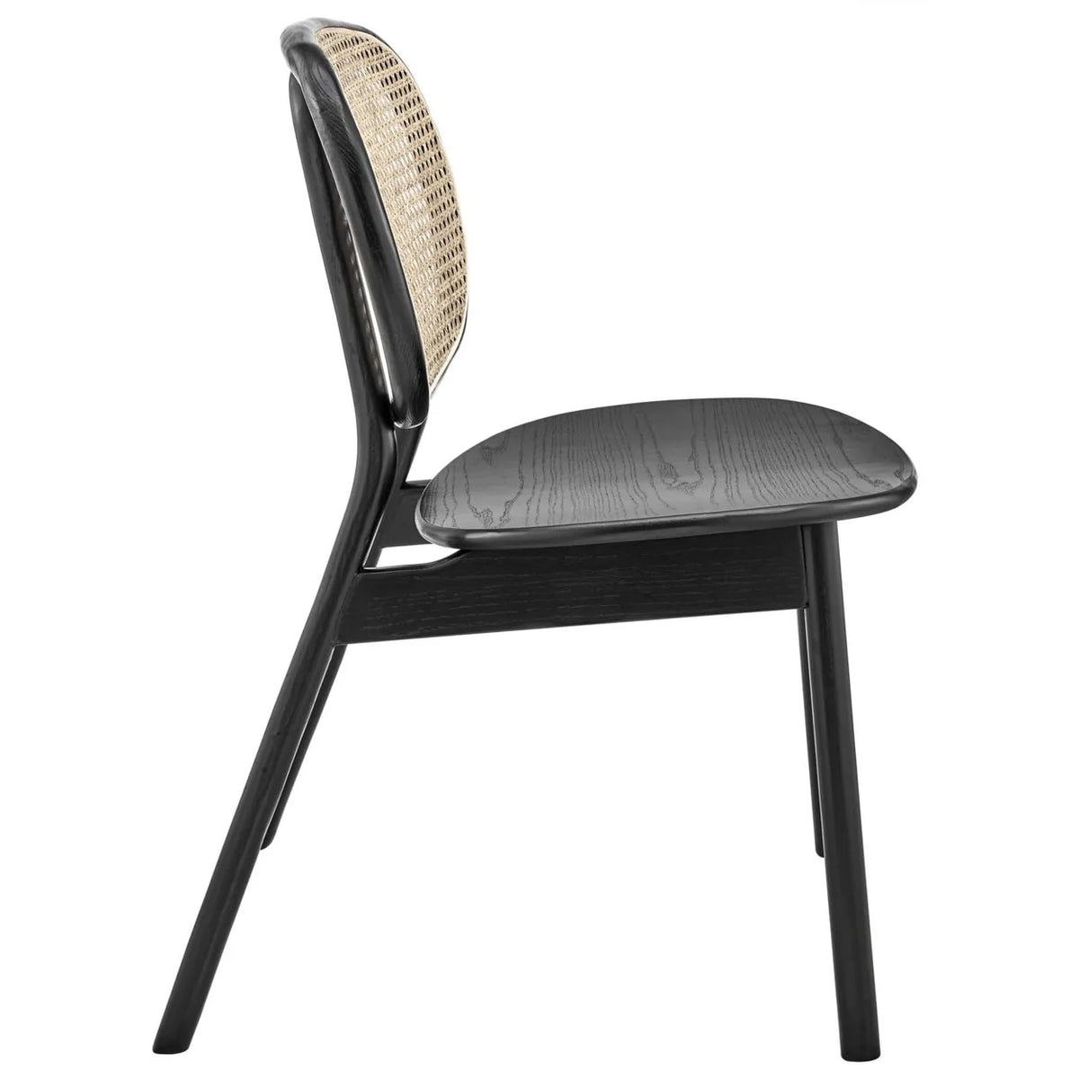 Black Wood Dining Side Chair Set of 2 P24392