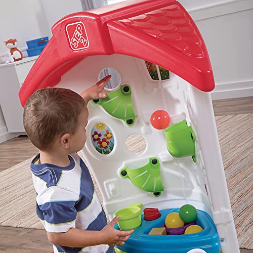 Toddler Corner House Playhouse Playset with Kitchenette, 15 Piece Toy Accessories, Durable Plastic W8258
