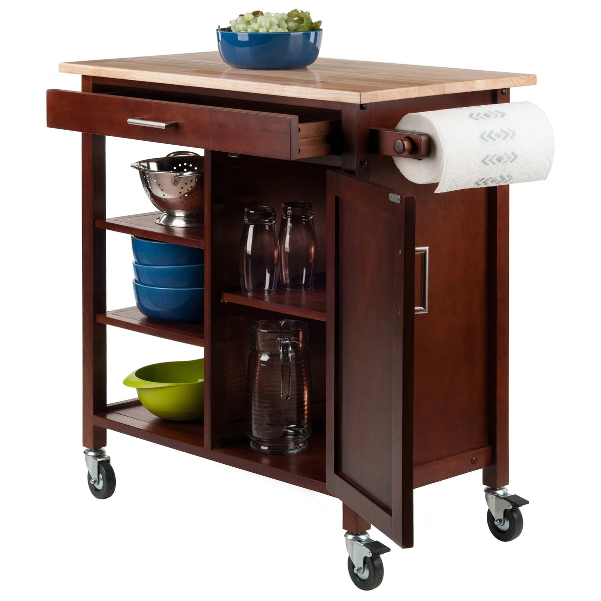 Wood Kitchen Utility Cart Z414238