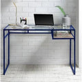Blue Glass Top Desk S22921