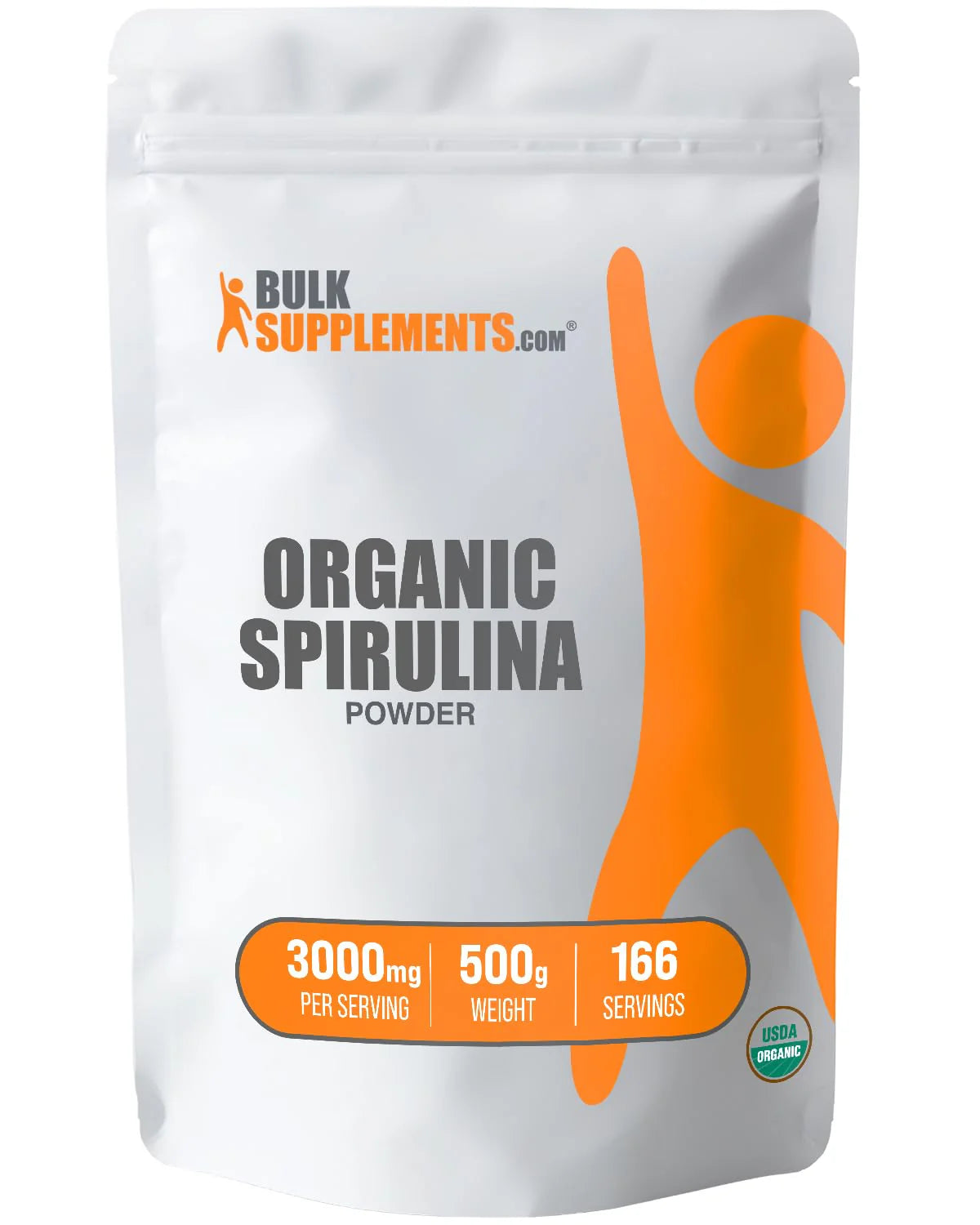 Organic Spirulina Powder 3000mg per Serving 500g A859