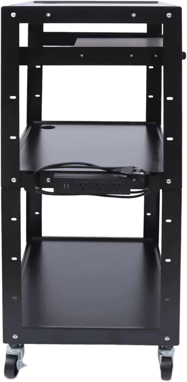 Height Adjustable Utility Cart with Keyboard Tray R65050